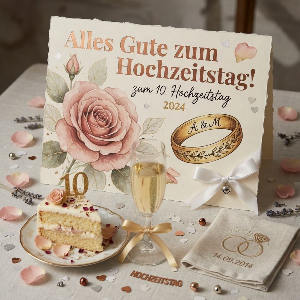 Alles Gute zum Hochzeitstag