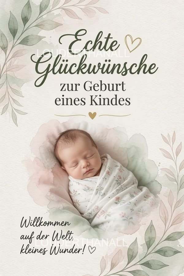 Die schönsten Glückwünsche zur Geburt