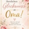 Digitale Grußkarte-Herzlichen Glückwunsch an Oma
