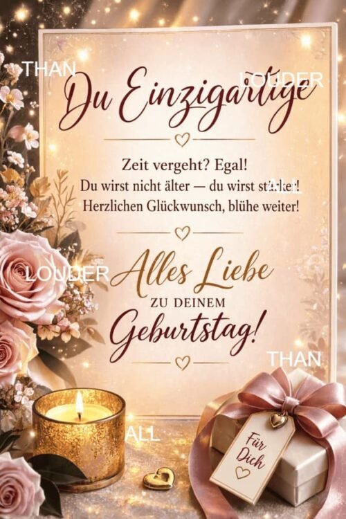 Geburtstagskarte Du Einzigartige