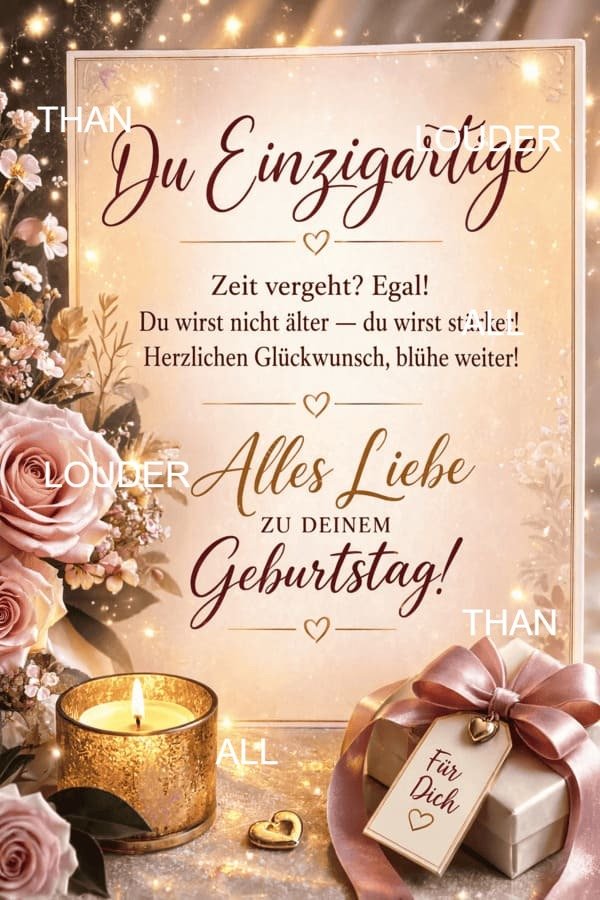 Geburtstagskarte Du Einzigartige