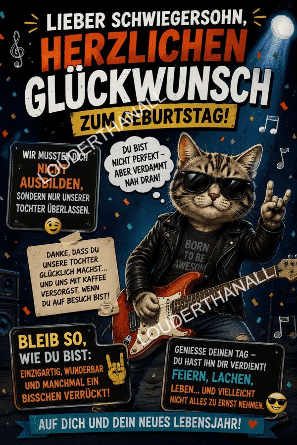 Glückwünsche zum Geburtstag für deinen Schwiegersohn