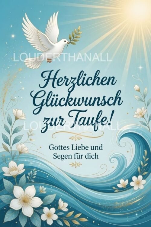 Herzliche Glückwünsche zur Taufe