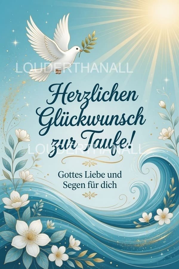 Herzliche Glückwünsche zur Taufe