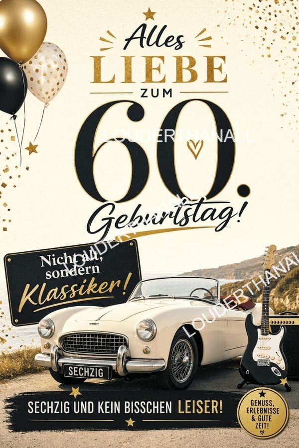Herzlichen Glückwunsch zum 60-