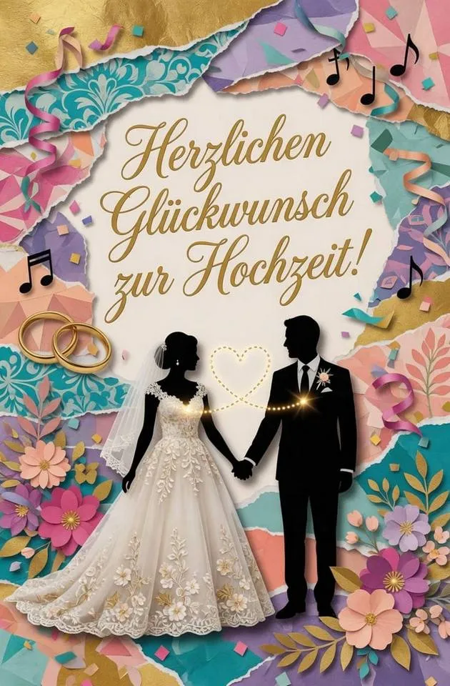 Herzlichen Glückwunsch zur Hochzeit