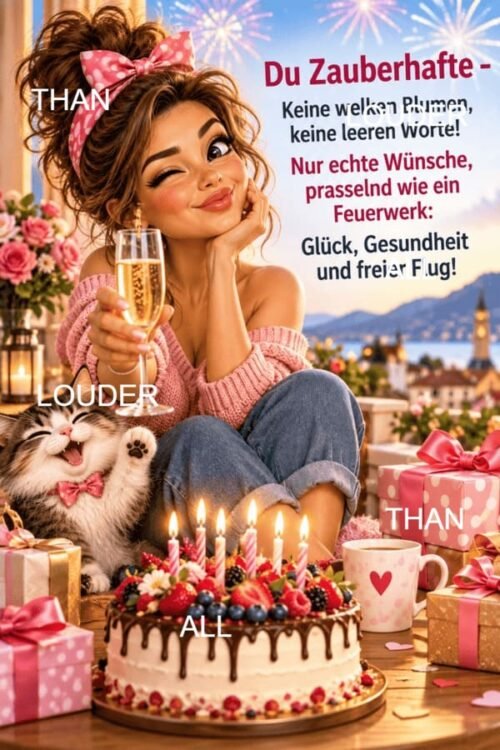 Zauberhafte Geburtstagsfeier mit Feuerwerk