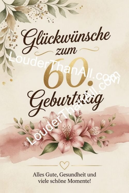 demo-glückwünsche zum 60. geburtstag