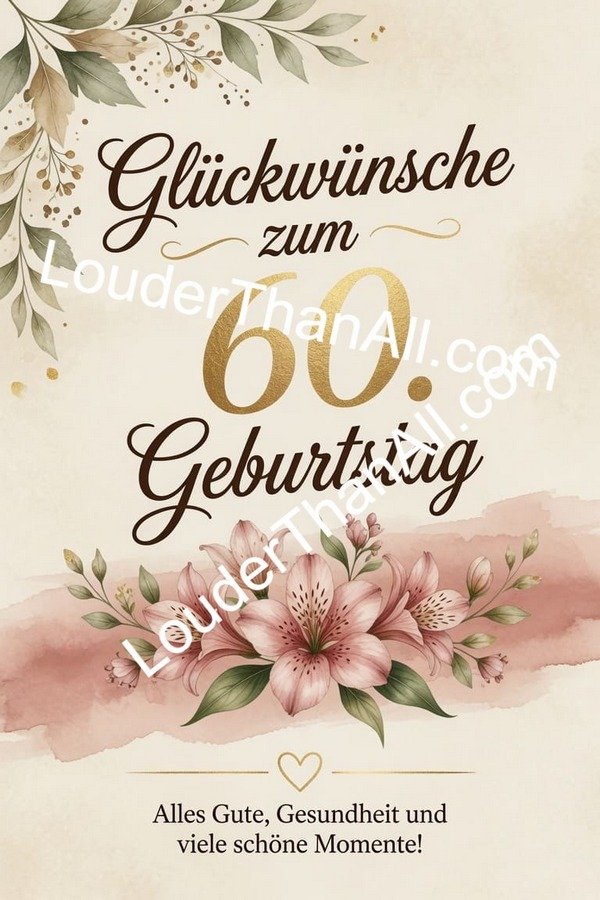 demo-glückwünsche zum 60. geburtstag