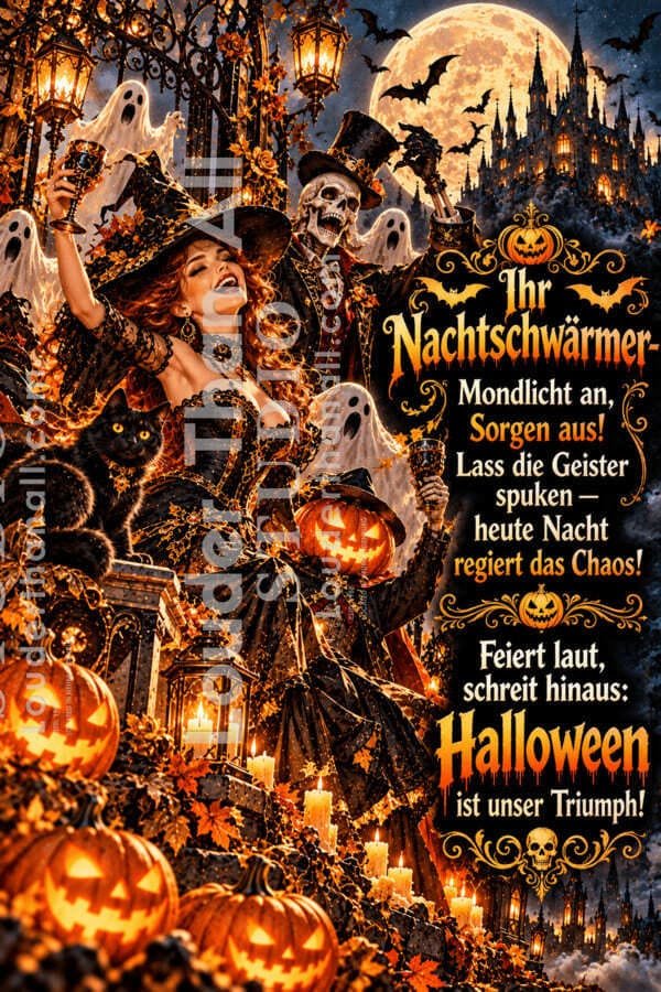 Gotischer Ball bei Vollmond