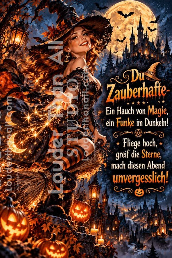 Zauberhafte Halloween-Nacht geschniegelt Zauberhafte Halloween-Nacht geschniegelt